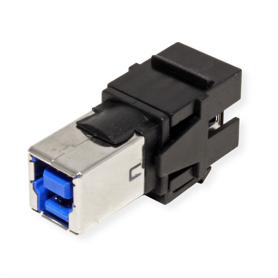 BACHMANN Keystone USB 3.0 Kupplung A/B Buchse-Buchse schwarz