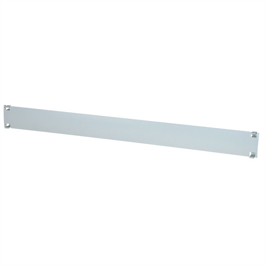 19"-Blindplatte 1 HE, Stahlblech, grau