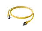 EasyLan DualBoot PushPull IP20 Patchkabel, Kat.6A (Class EA), S/FTP, gelb, 2 m