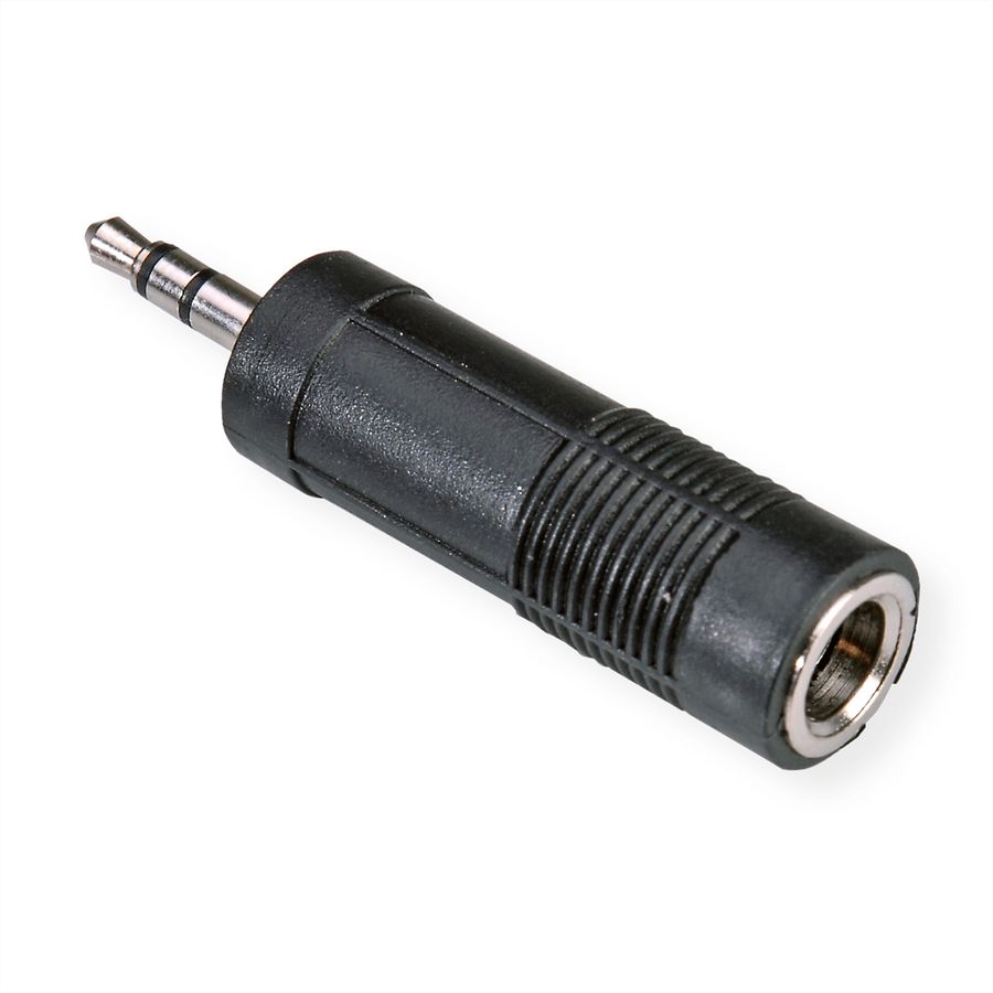ROLINE Stereo Adapter 3,5 mm Stecker - 6,35 mm Buchse