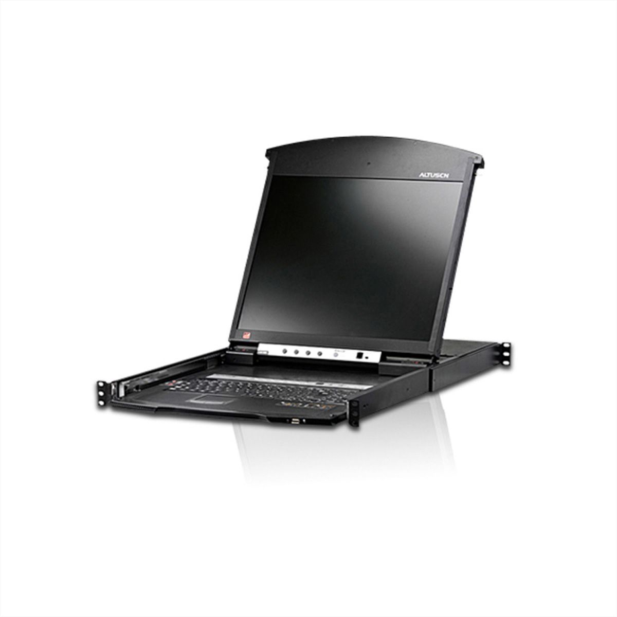 ATEN KL1516AiN KVM Over-IP Switch, 48cm TFT, VGA, PS/2-USB über Kat 5, 16 Ports, ES-Layout