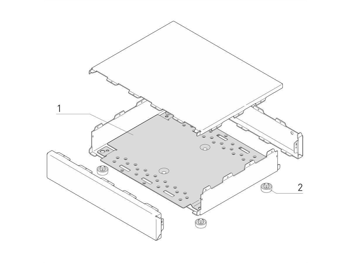 SCHROFF MONTAGEPLATTE 399B 310T