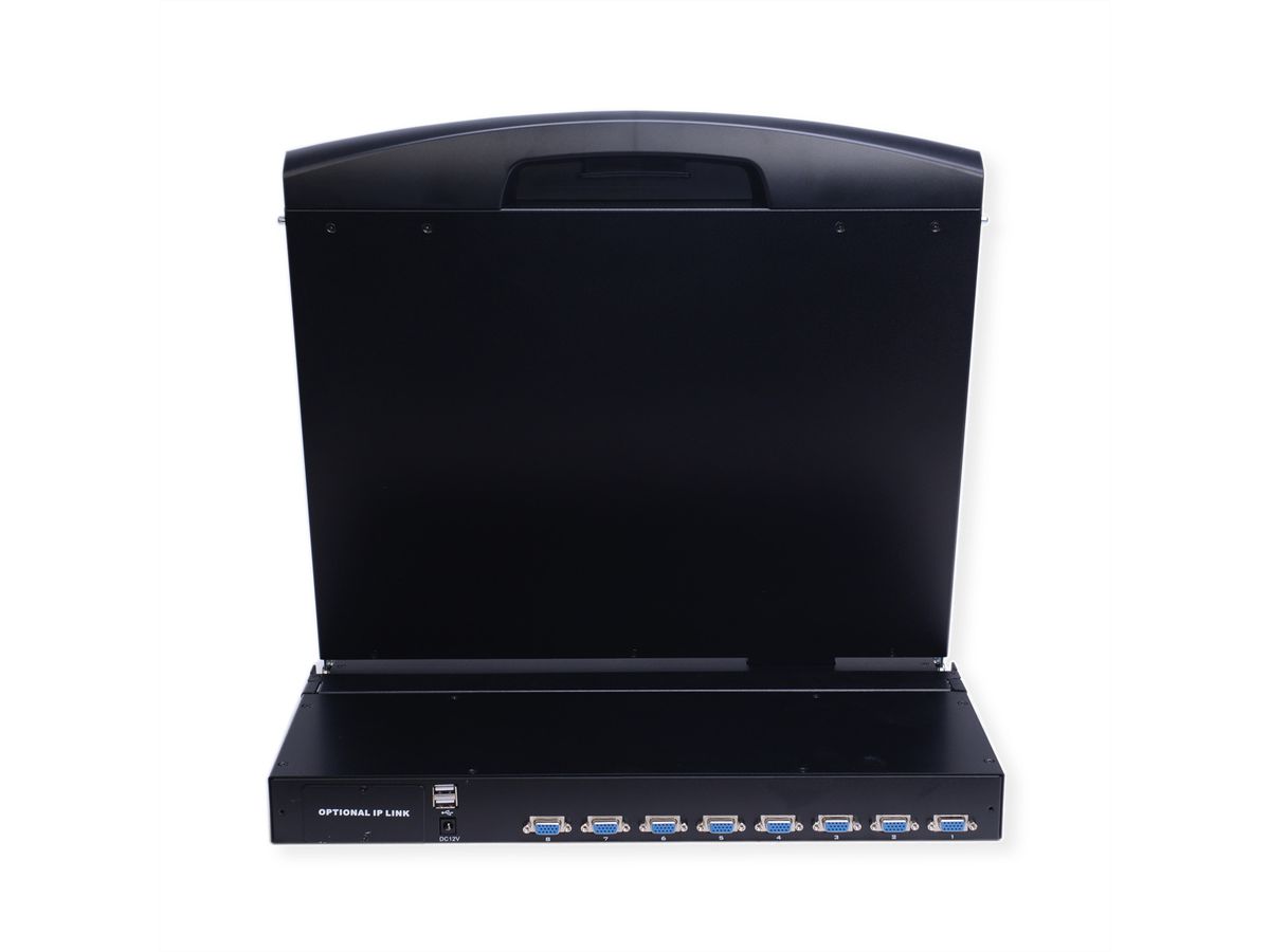 VALUE 19"-KVM-Switch, 8-Port, 43 cm (17") TFT (4:3), VGA, USB, DE-Layout