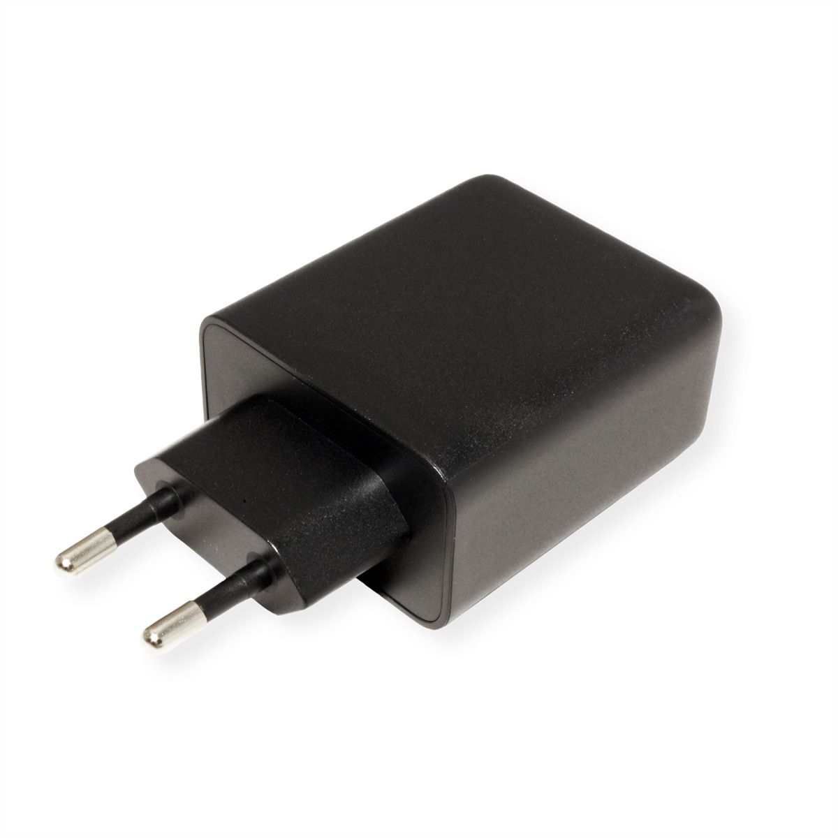 VALUE USB Charger mit Euro-Stecker, 3-Port (Typ-A, 2x Typ-C), 65W, GaN