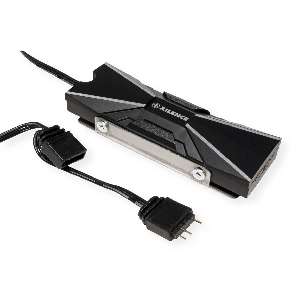 Xilence M2SSD.B.ARGB M.2 2280 SSD PCIe NVMe/SATA Kühler, 3PIN ARGB 5V, Passiv