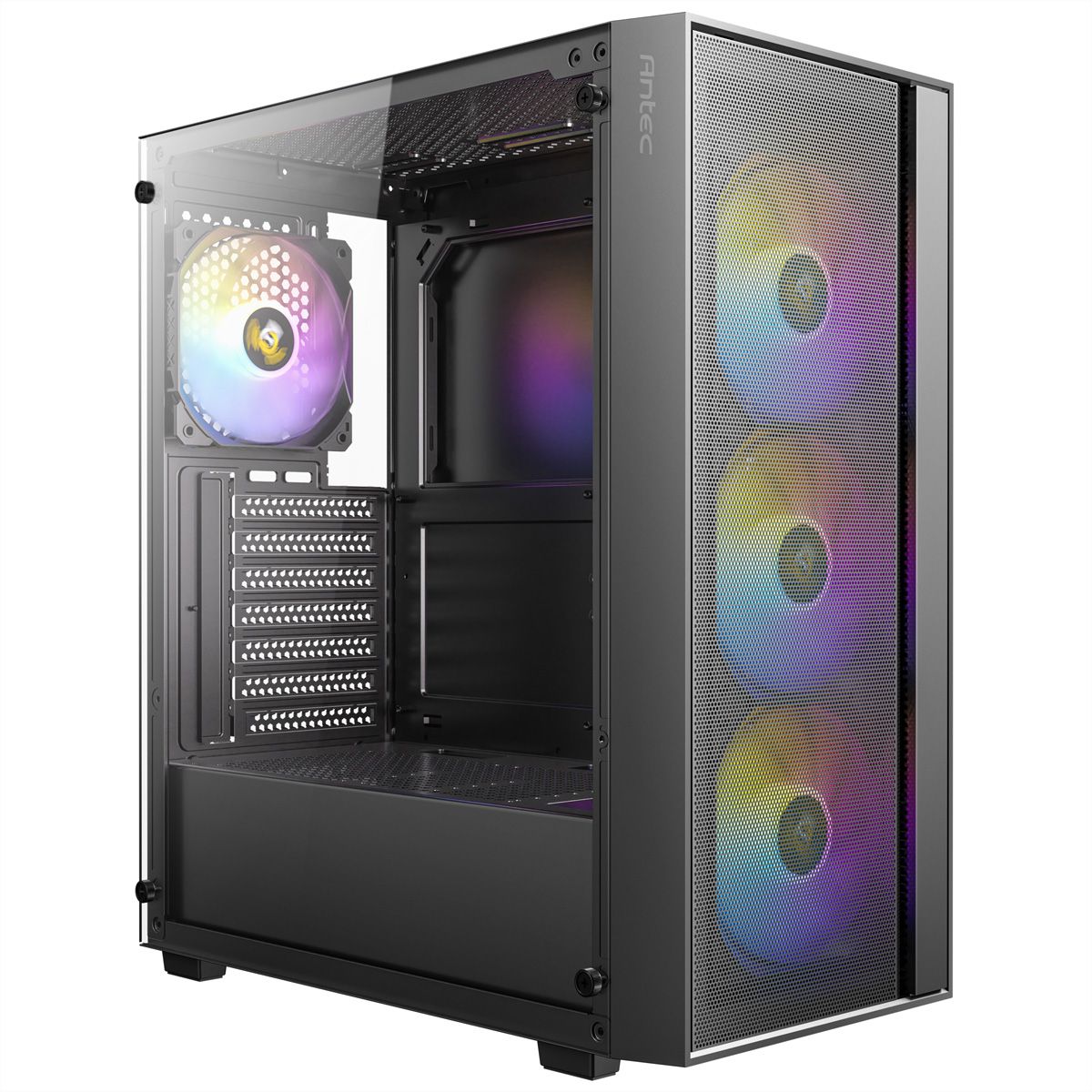 ANTEC AX65 ARGB PC Gehäuse Midi Tower Gaming ATX, schwarz