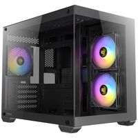 ANTEC CX600M ARGB B Micro-ATX Tower Gaming PC Gehäuse, schwarz