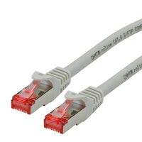 ROLINE Patchkabel Cat.6 S/FTP (PiMF), Component Level, LSOH, grau, 0,5 m