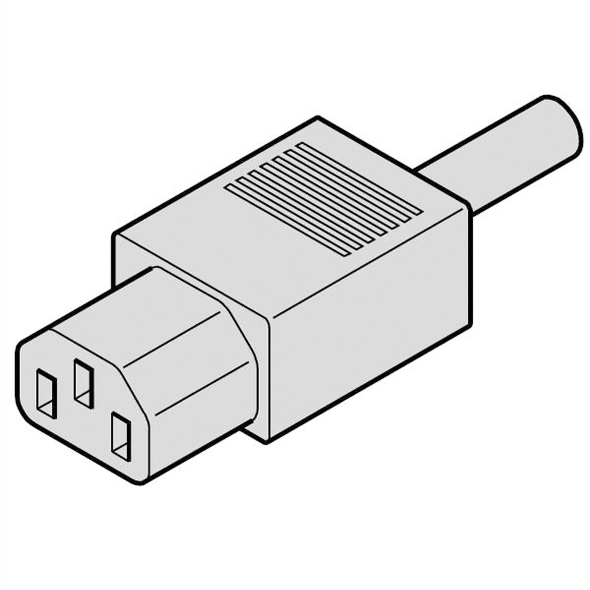 SCHROFF Kaltgerätestecker - KALTGERAETESTECKER P 587