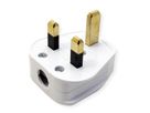 BACHMANN Schutzkontaktstecker, England UK 13A / 250V weiß, 13A Fuse
