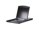 ATEN CL1308N KVM-Switch, 48cm TFT, VGA, PS/2-USB, 8 Port, DE-Layout