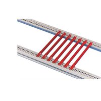 SCHROFF Führungschiene für Kartenhöhe 4,4'', Nutbreite 2,5 mm, Länge 160 mm - FUEHRUNGSS 160T 4,4" 2,5NU
