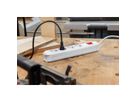 BACHMANN SMART Steckdosenleiste 4x Schutzkontakt, Schalter, weiß, 1,5 m