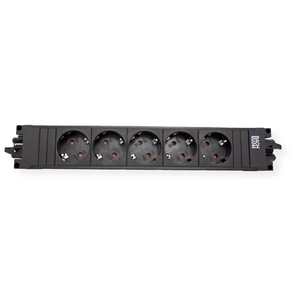 BACHMANN STEP BASE Schutzkontakt, 5x CEE7/3, schwarz