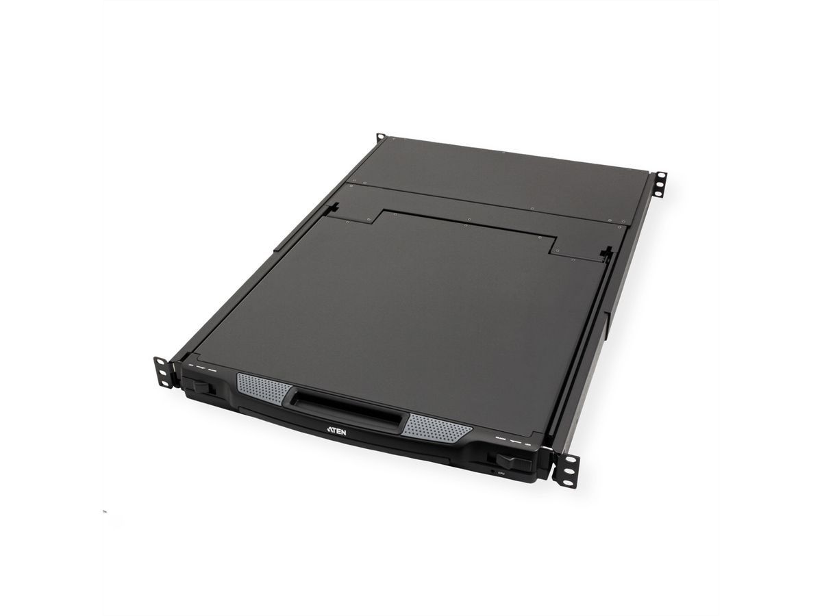 ATEN CL1308N KVM-Switch, 48cm TFT, VGA, PS/2-USB, 8 Port, CH-Layout
