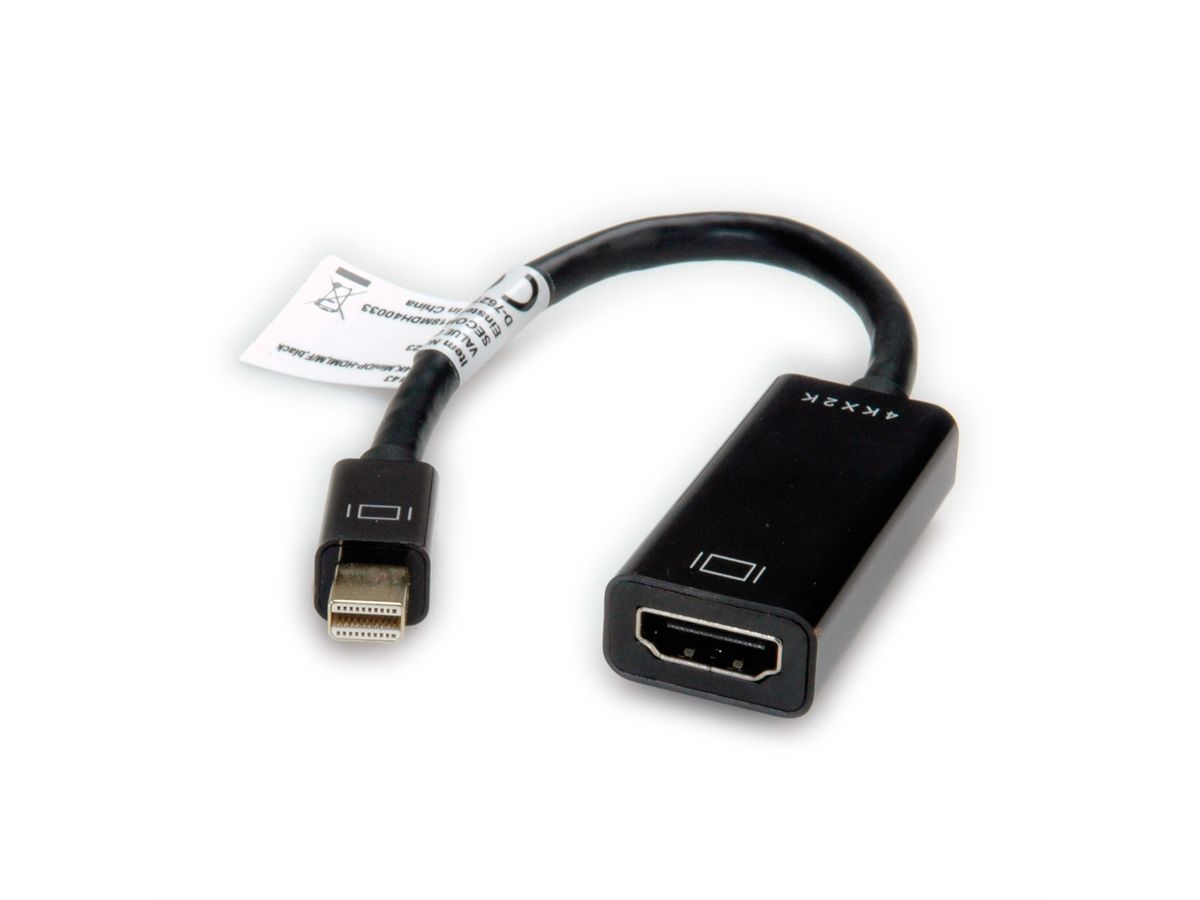 VALUE Mini DisplayPort-HDMI Adapter, v1.2, Mini DP ST - HDMI BU