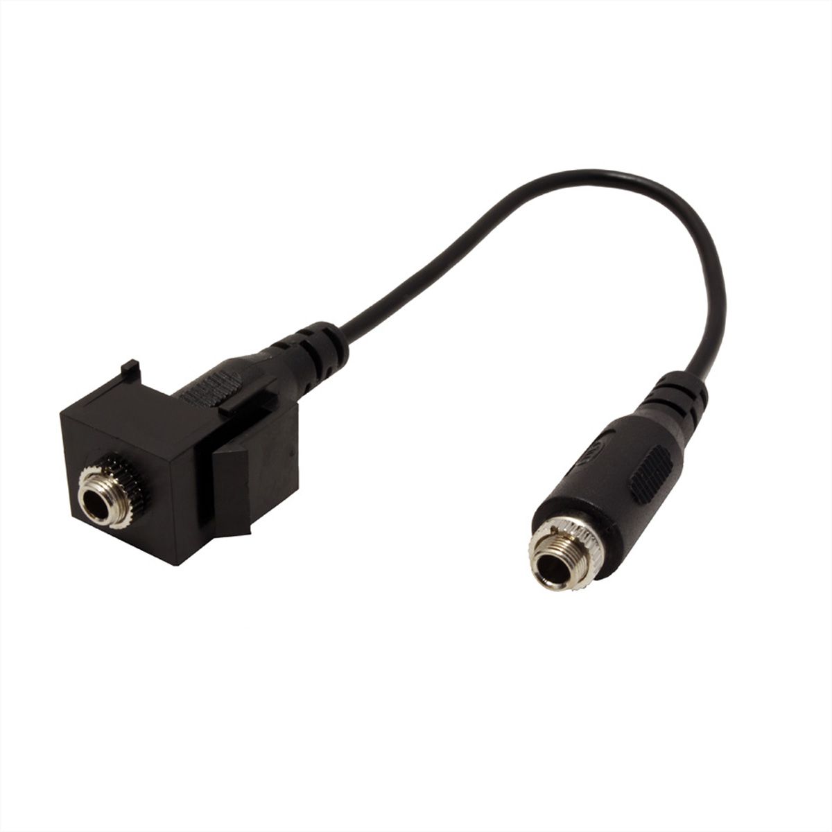 BACHMANN Keystone Miniklinke 3,5mm 3pol. Stereo, schwarz