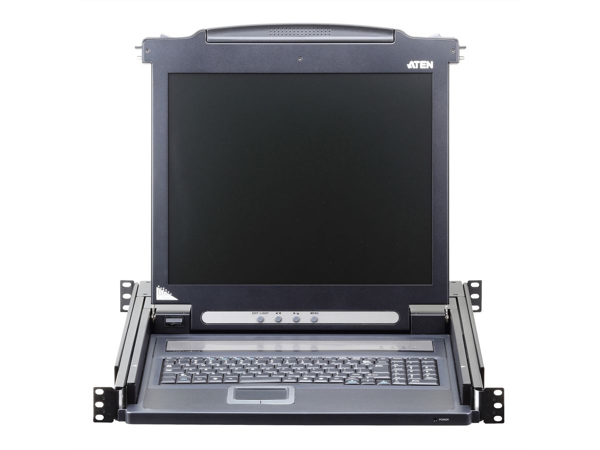 ATEN CL1000M KVM-Konsole, 43cm LCD, VGA, PS/2, DE-Layout