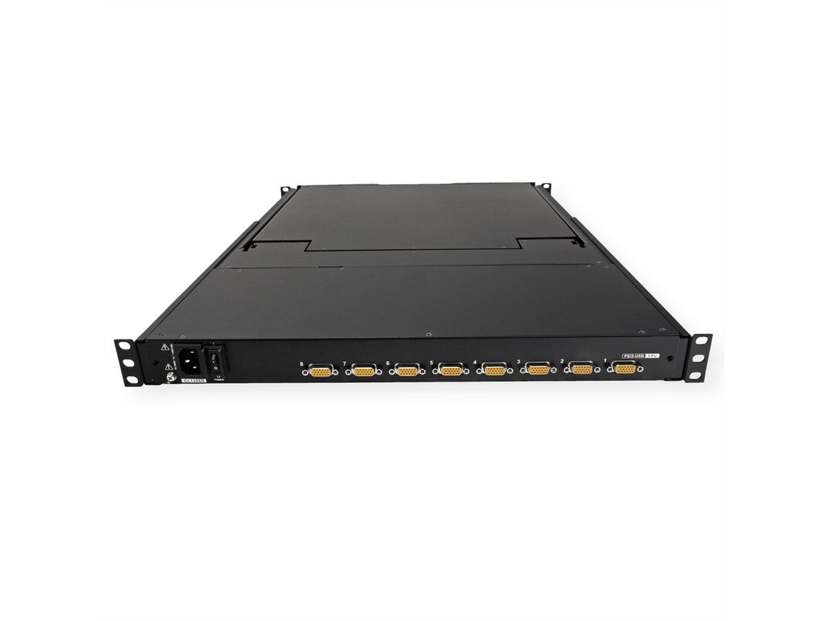 ATEN CL1308N KVM-Switch, 48cm TFT, VGA, PS/2-USB, 8 Port, CH-Layout