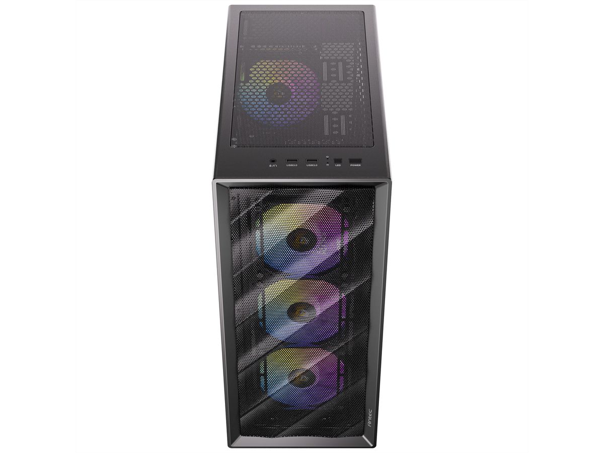 ANTEC AX85 ARGB PC Gehäuse Midi Tower Gaming ATX, schwarz