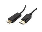 STANDARD DisplayPort Kabel DP - HDTV, ST/ST, schwarz, 5 m