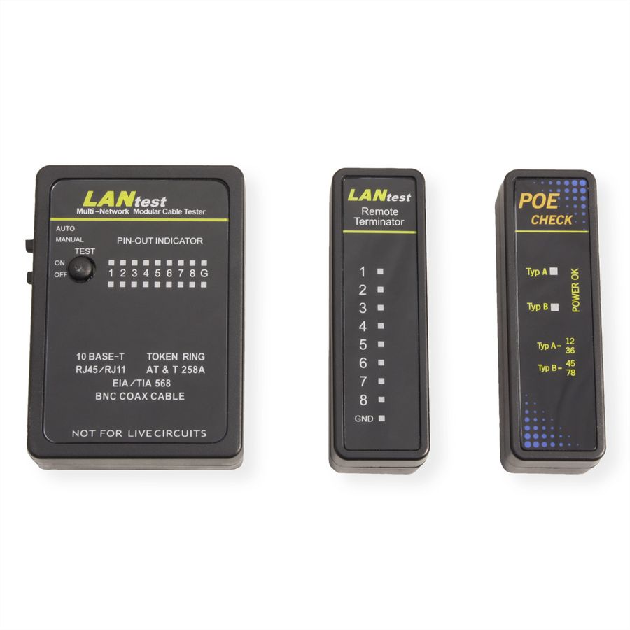 VALUE LANtest Multi-Network Kabel- & PoE-Tester
