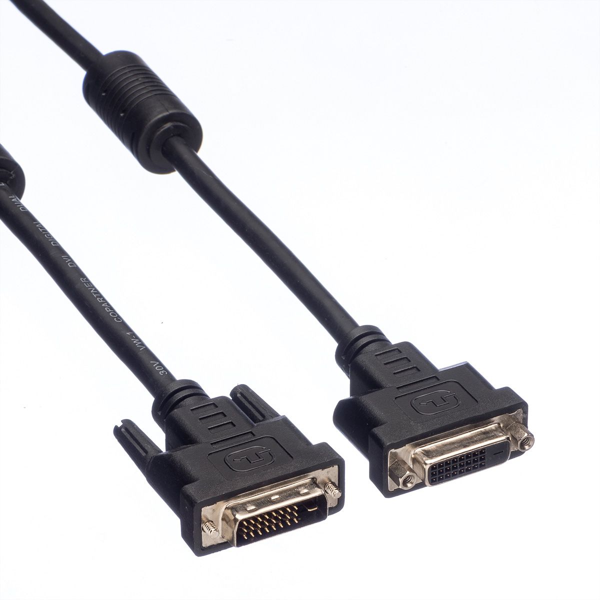 VALUE Verlängerungskabel DVI, DVI ST-BU, (24+1) dual link, 5 m