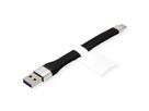 ROLINE USB 3.2 Gen 2 Silikonkabel, C-A, ST/ST, 10Gbit/s, Emark, schwarz, 11 cm