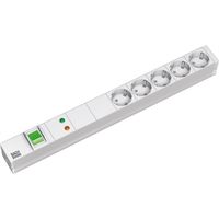 BACHMANN 19" Steckdosenleiste 5-fach mit GVS mit Schalter