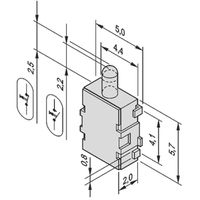 SCHROFF Mikroschalter für Carrier (Mid-size-AdvancedMC-Module) - MICRO SCHALTER SDS001 10STK