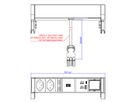 BACHMANN DESK2 white 2xCH 1xUSB A/C 22W 1xCM 0,2m GST18 RAL9010