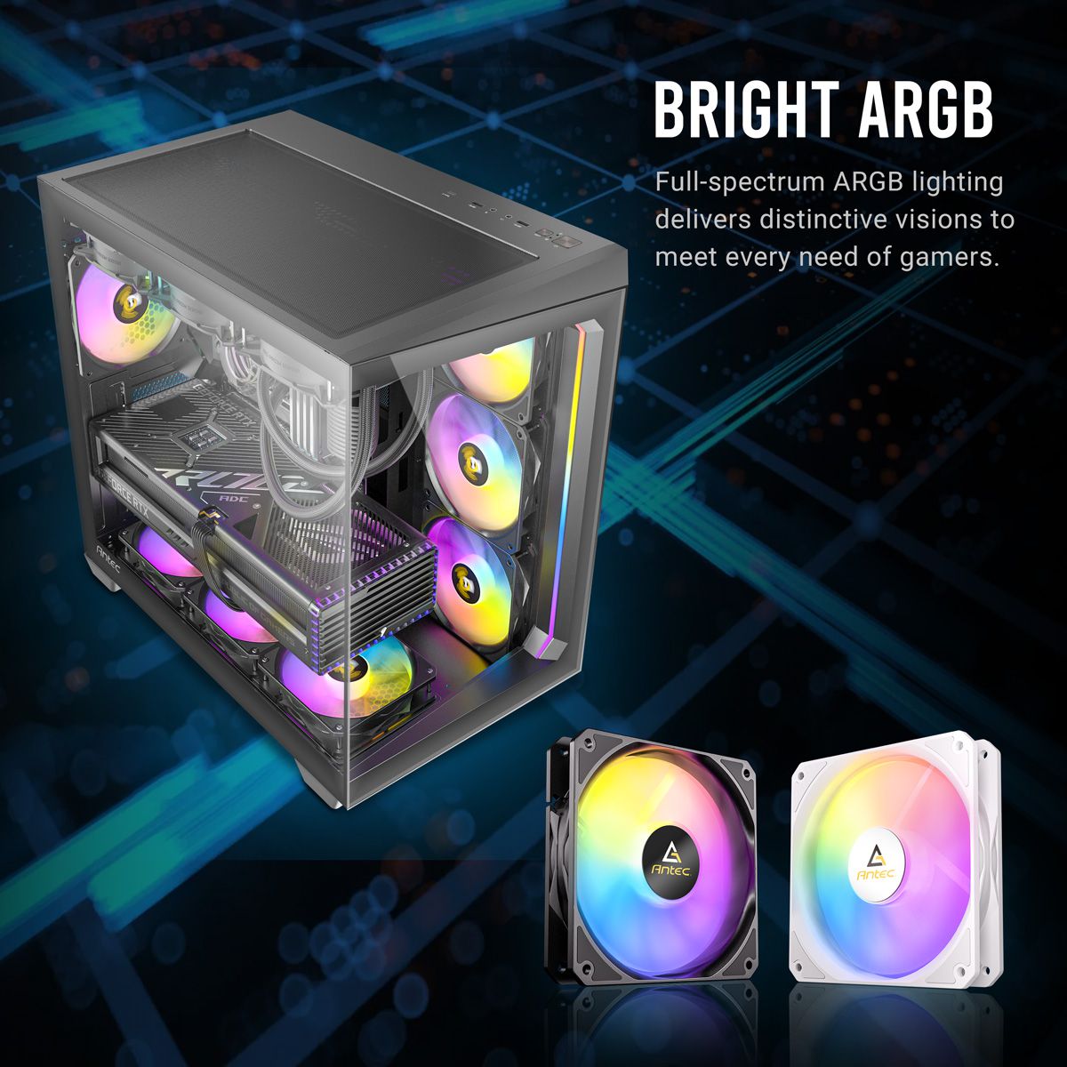 ANTEC P12R PWM ARGB REVERSE Fan PC Gehäuselüfter, weiß