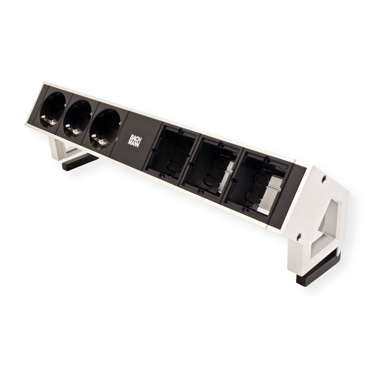 BACHMANN DESK2 3x Schutzkontakt 3x ABD, weiß