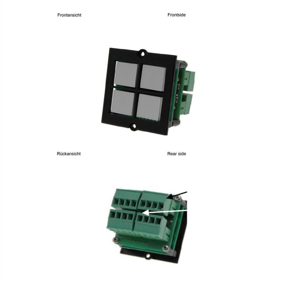 BACHMANN Taster 4-fach auf Klemme