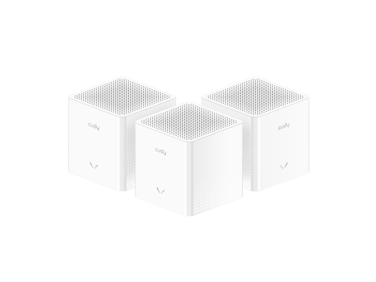 CUDY M3000S AX3000 Wi-Fi 6 Mesh Lösung, 3-Pack