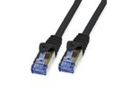 VALUE Outdoor Patchkabel Kat.6A (Class EA) S/FTP (PiMF), Massivdraht, LSOH, schwarz, 20 m