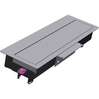 BACHMANN TOP FRAME Auftisch Unsym 8fach RAL9006 Gehäuse sw