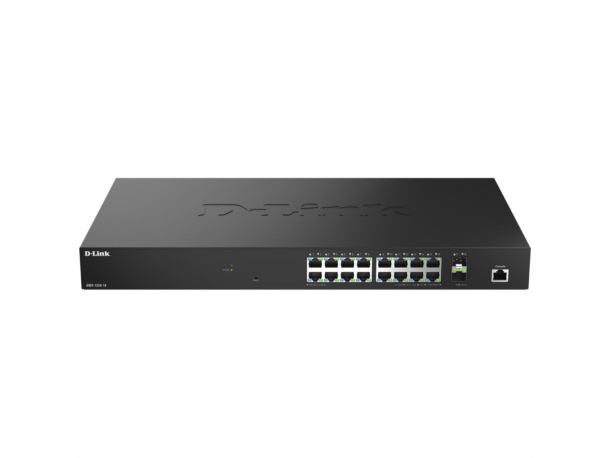 D-Link DMS-1250-18/E 18-Port Switch Multi-Gigabit Smart Managed
