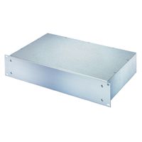 SCHROFF 19"-Kompletteinschub aus Stahlblech, Deck- und Bodenblech geschlossen - MULTIPAC 1HE 220T ALZN