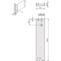 SCHROFF Frontplatte für 3-HE-Rear-I/O - RUECKPROFIL I/O 3HE 12TE