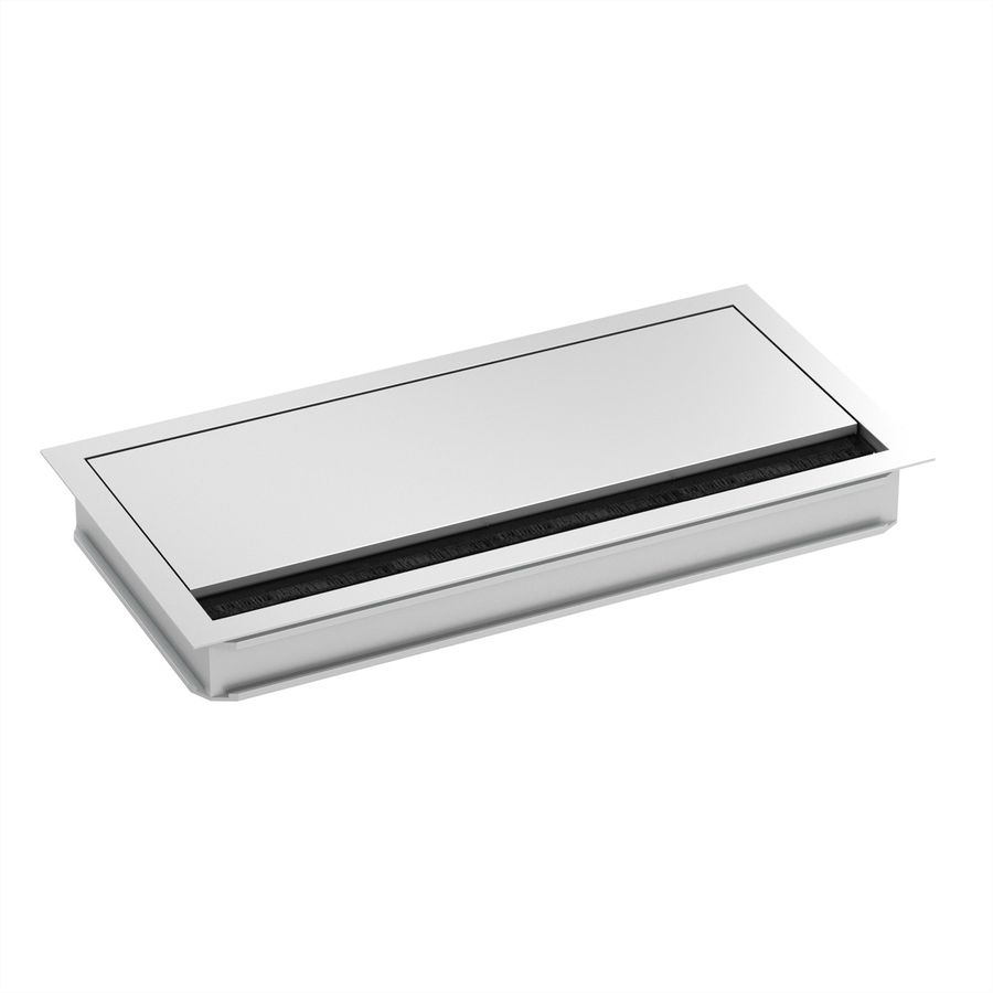 BACHMANN LOOP SQUARE Kabeldurchführung, 240mm, silberfarben