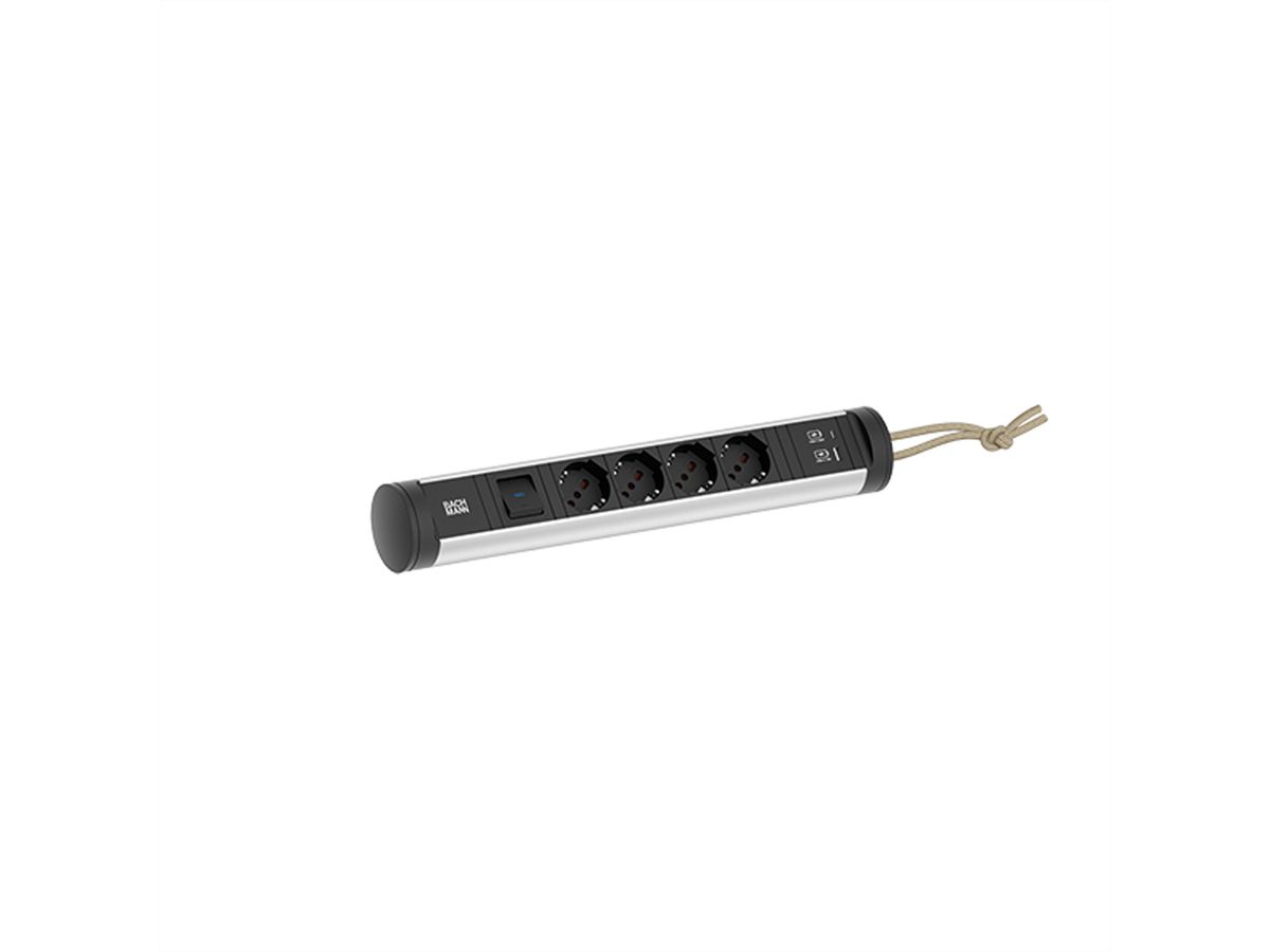 BACHMANN CYCLE Loop 4xP40 1xSchalter 1xUSB A/C 22W 2,5m ITA