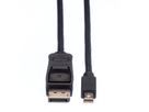 VALUE DisplayPort Kabel, DP ST - Mini DP ST, schwarz, 1,5 m