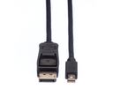 VALUE DisplayPort Kabel, DP ST - Mini DP ST, schwarz, 2 m