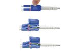 ROLINE LWL-Kabel duplex 9/125µm OS2, LC/LC, UNIBOOT, gelb, 2 m