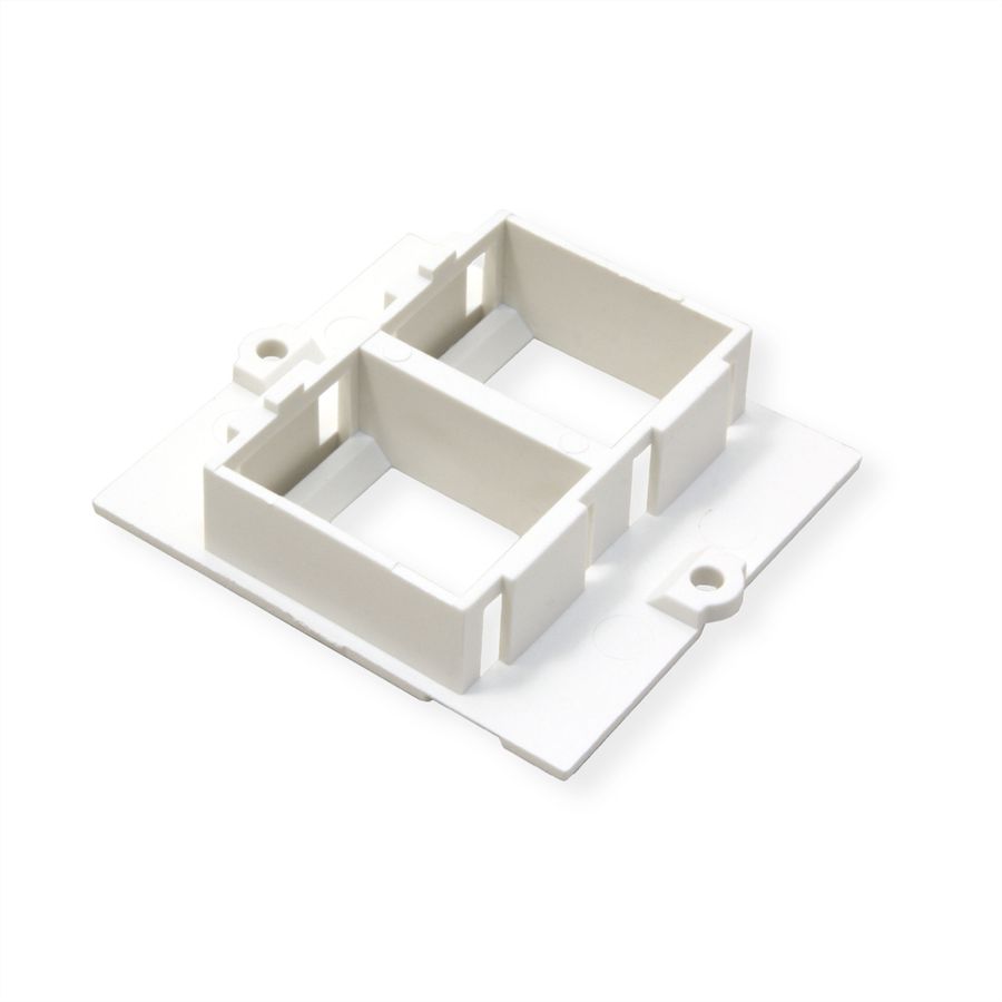 BACHMANN Custom Modul Rahmen 2x Keystone, weiß