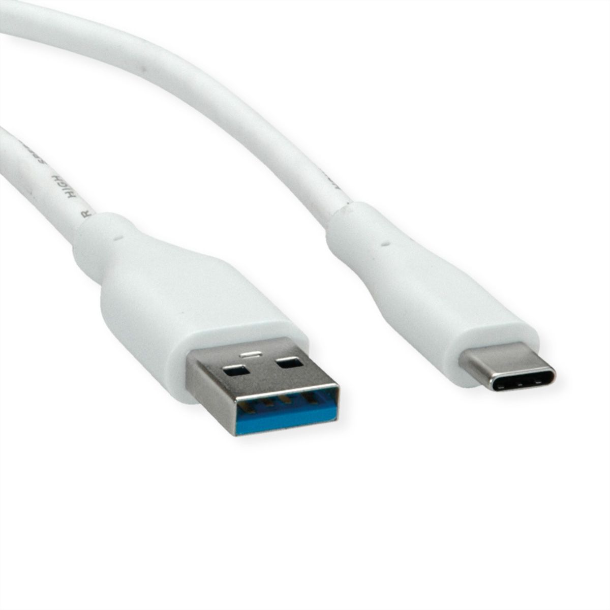 VALUE USB 3.2 Gen 1 Kabel, Typ-A-C, ST/ST, weiß, 3 m