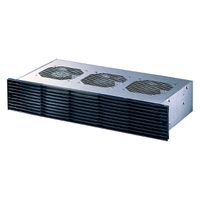 SCHROFF 19" Drucklüfter 2 HE für Kartentiefe 160 mm - DRUCKLUEFT.2HE 115V FR.GRILL