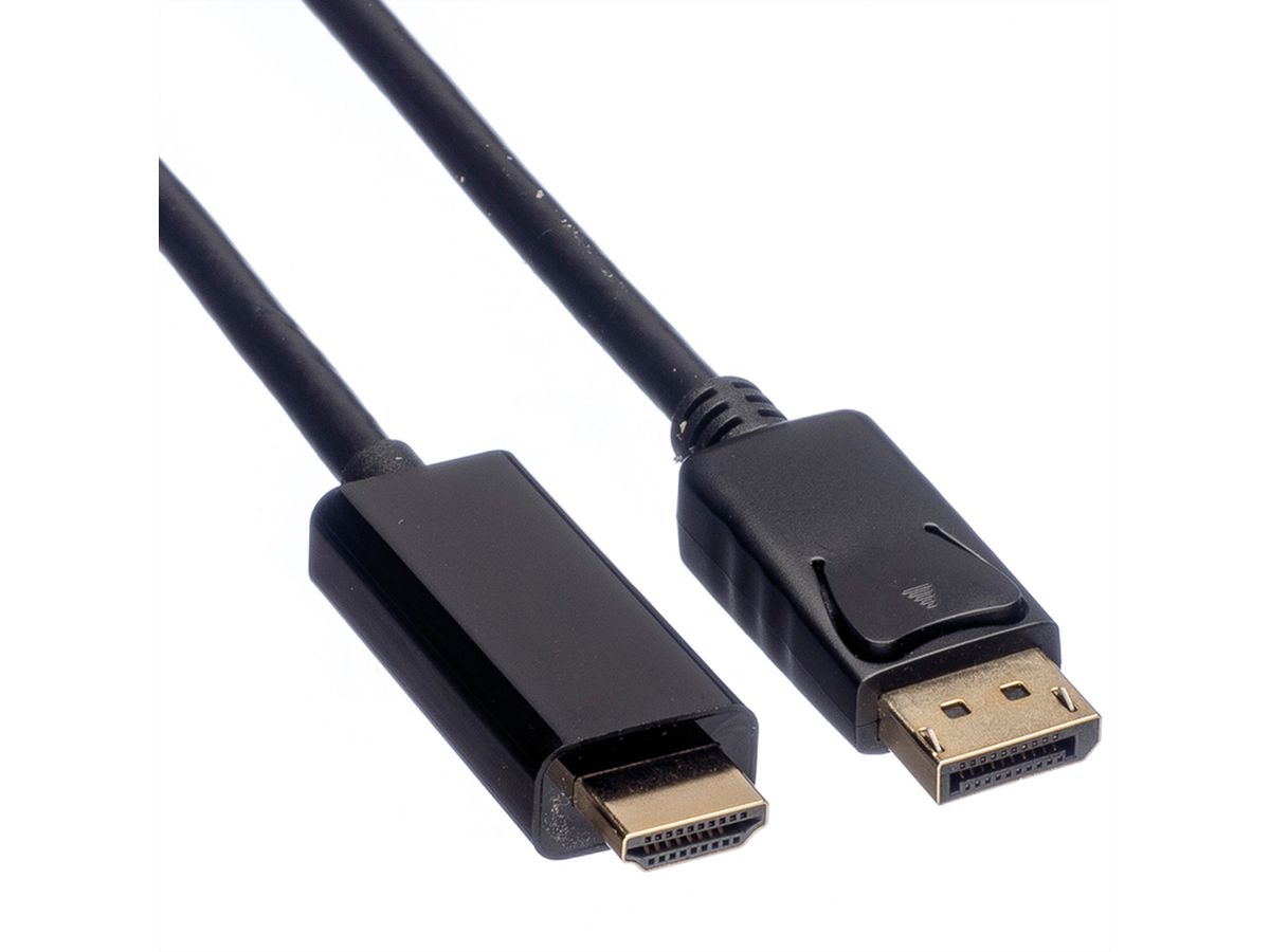 ROLINE DisplayPort Kabel DP - UHDTV, ST/ST, schwarz, 3 m