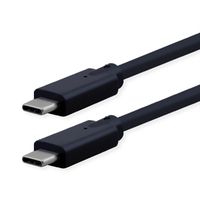 ROLINE USB 3.2 Gen 2 kompatibles Kabel, USB C-C, ST/ST, 4K UHD-1, 10Gbit/s, Emark, 100W, schwarz, 3 m